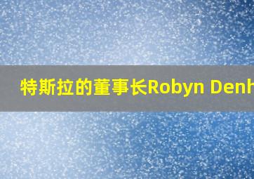 特斯拉的董事长Robyn Denholm